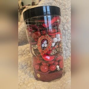 Mystery Jewelry Jar - Reds